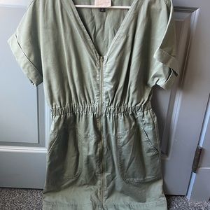 Universal Thread Green Zip Dress